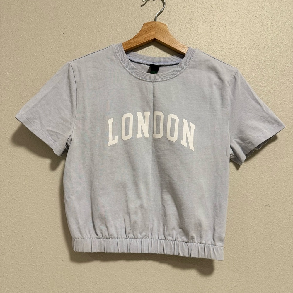Light Blue Crop Top